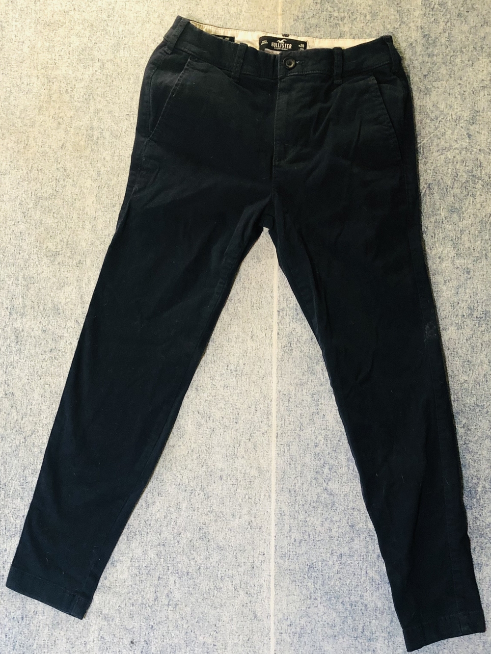 Hollister Men's Black Slim Fit Chino Pants